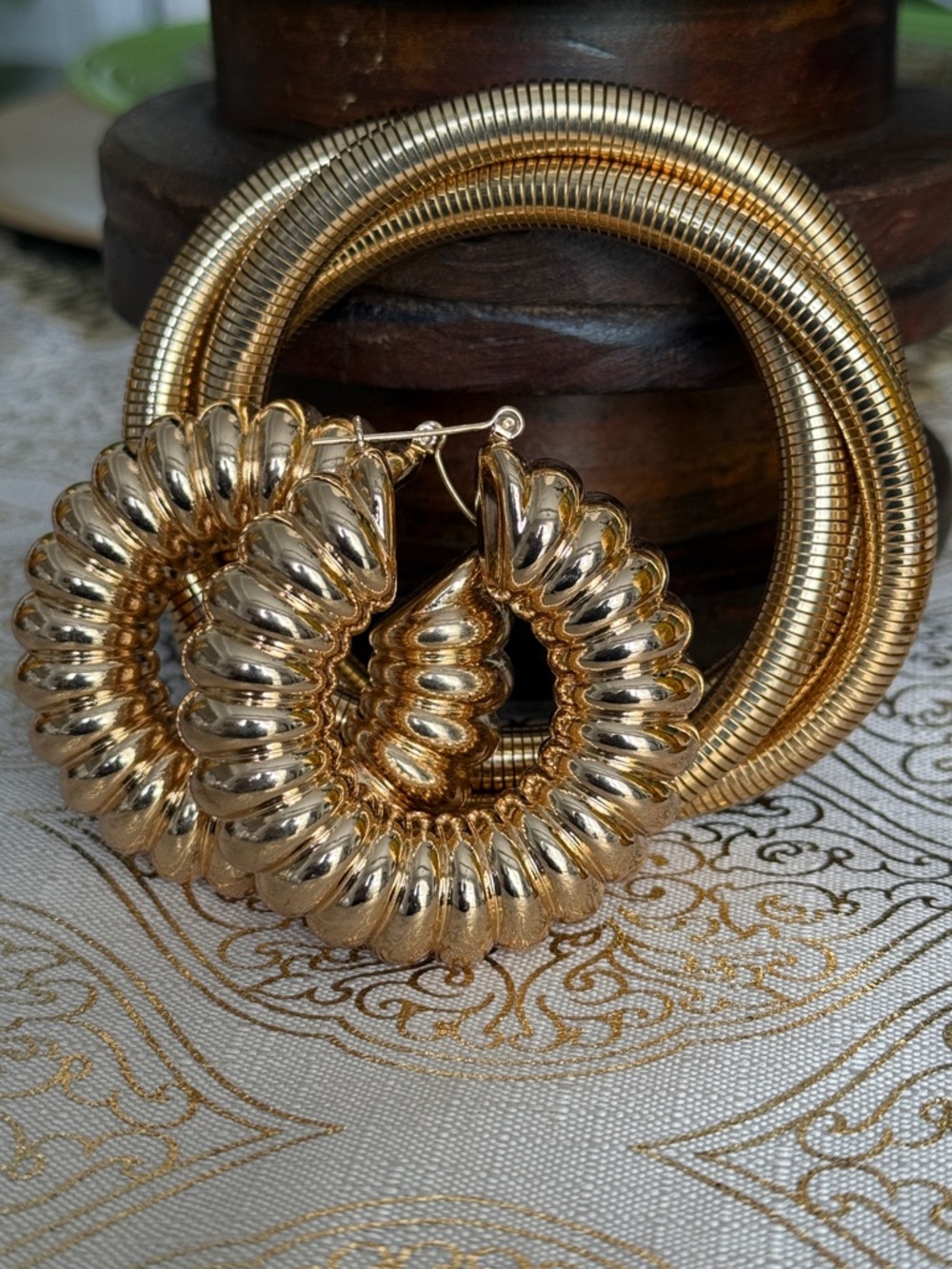 Fashion Bracelet and Earrings Set